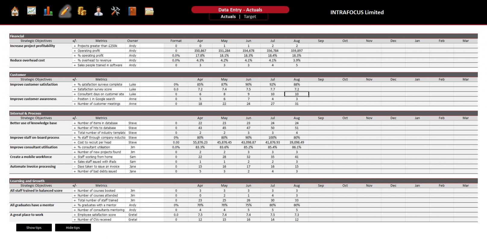 excel cash flow template