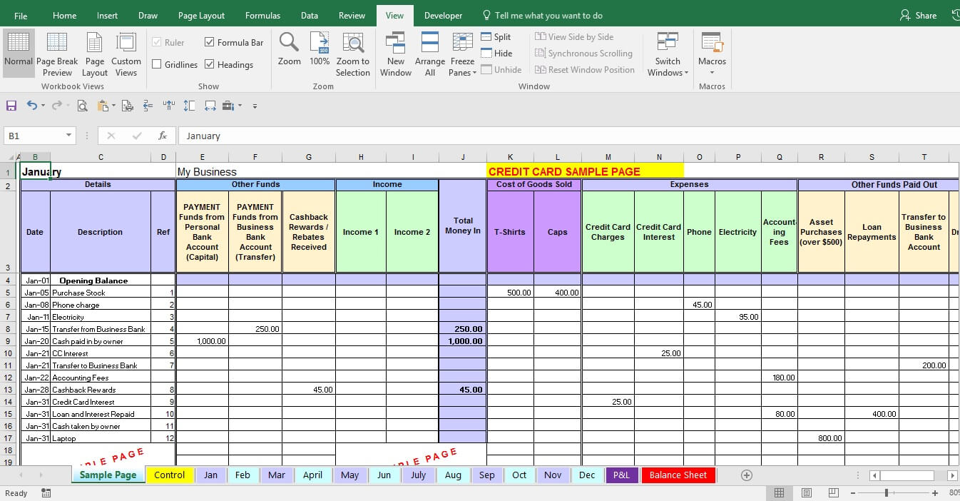 Excel Expense Report Template Template Business