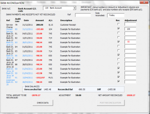 excel form templates bankrec