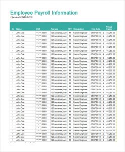 excel payroll template excel payroll template download