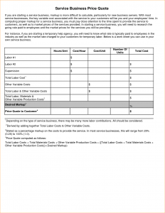 excel quote template business quote template