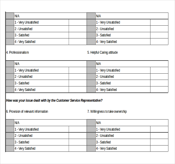 excel survey template customer satisfaction survey template in excel format