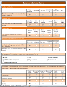 excel survey template excel survey template