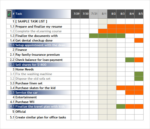 how to create a task tracker in excel