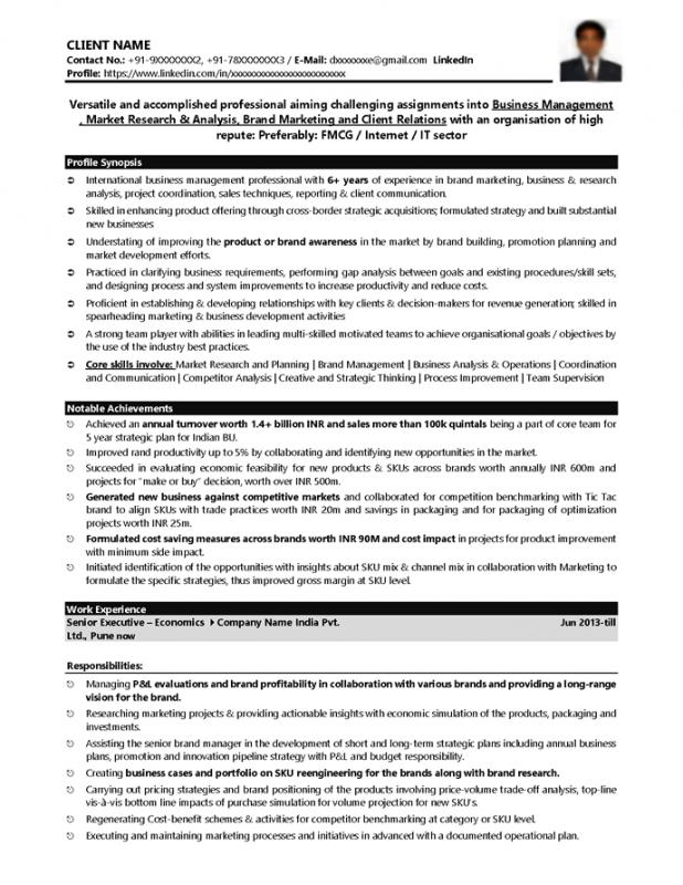 executive resume template