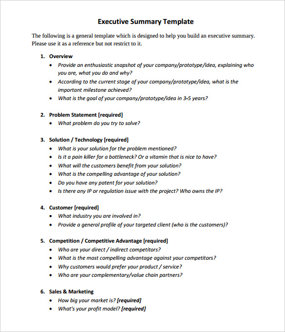 Marketing Plan Executive Summary Sample Pdf