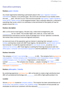 executive summary template doc