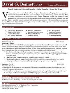 executive summary template doc executive resume sample