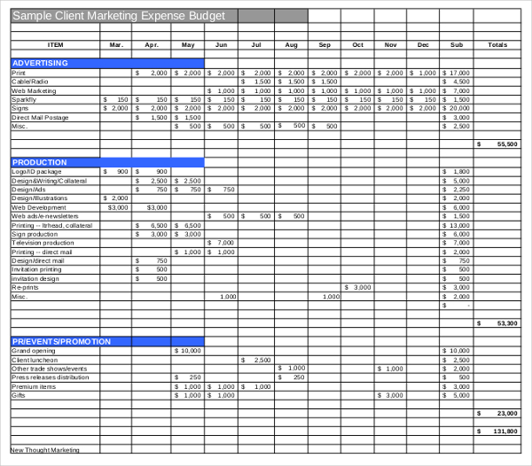 expense report template excel