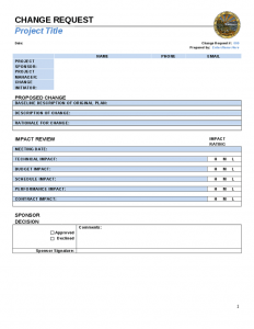 facebook template download change request template