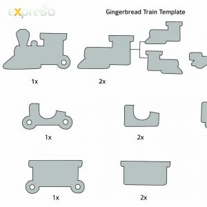 facebook template download gingerbread train template