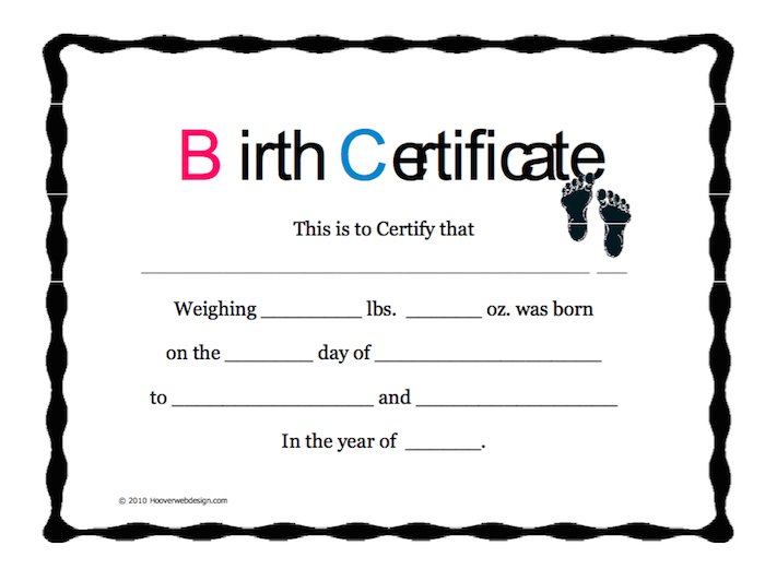 Fake Birth Certificate Maker | Template Business