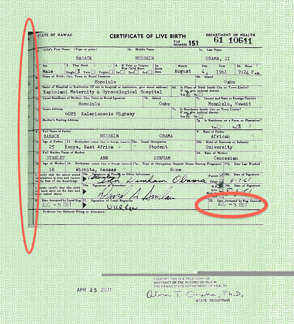 fake death certificate