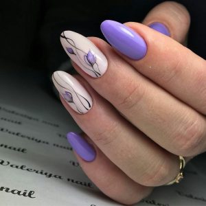 fall nails designs manikyur na ovalnye nogti