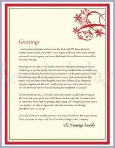 family newsletter template christmas letter examples family christmas letter examples