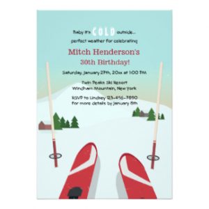 family reunion invites red skis invitation rbeafbecacfdc zkrqs