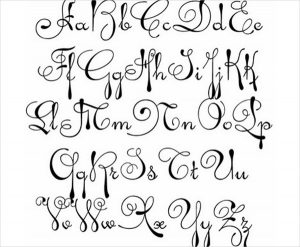 fancy cursive letters fancy cursive small letters