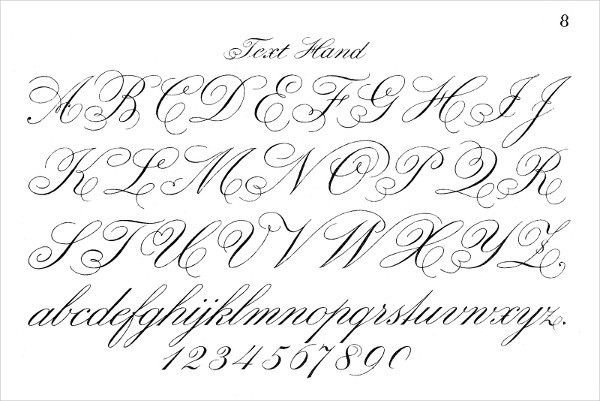 fancy cursive letters