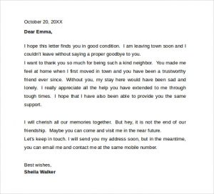 farewell letter to colleagues kind neighbor trustworthy resignation letter to coworkers good condition town going send email contact mobile number appreciate