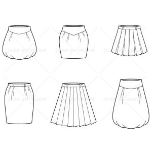 fashion designer sketches skirt grande