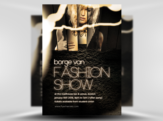 fashion show flyer