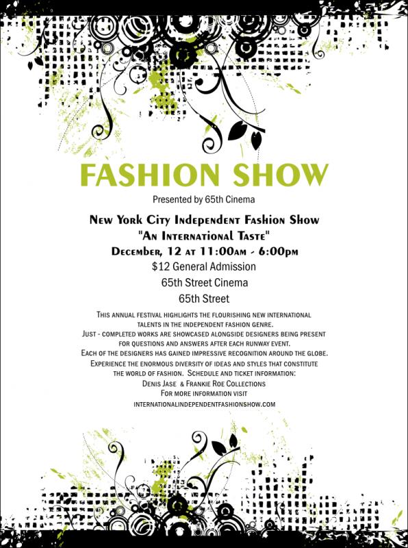 fashion show flyer