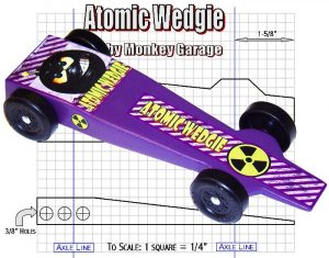 fast pinewood derby car templates header image