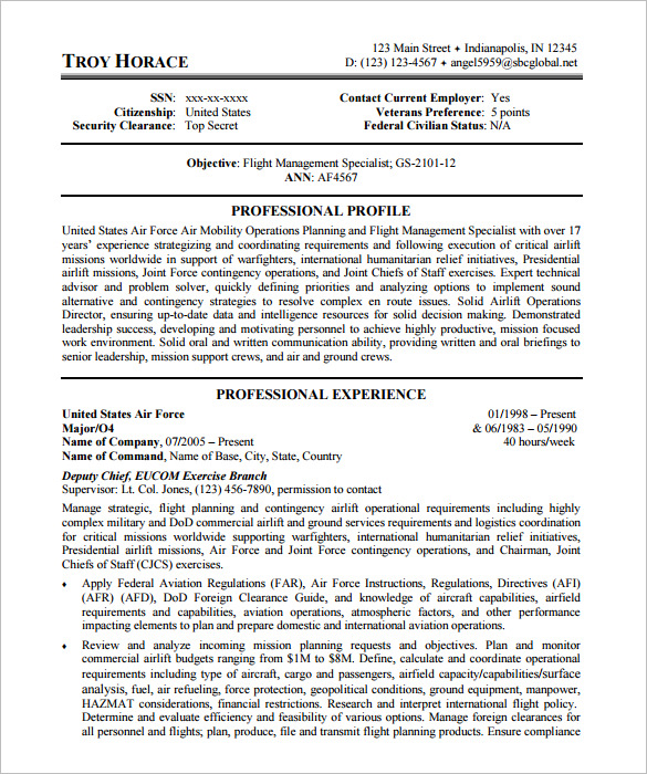 What Is A Federal Style Resume