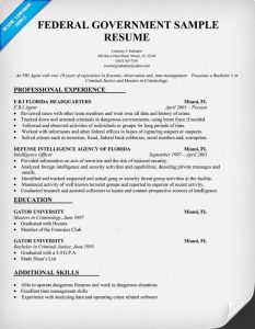 federal resume sample federal resume format online