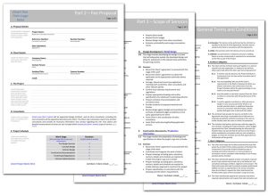 fee schedule template sample pages standard fee