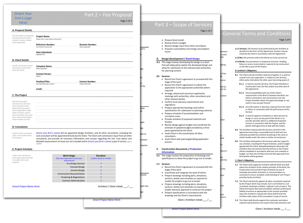 fee schedule template