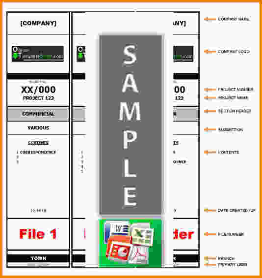 file folder label template