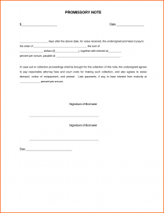 fill in the blank promissory note sample promissory note