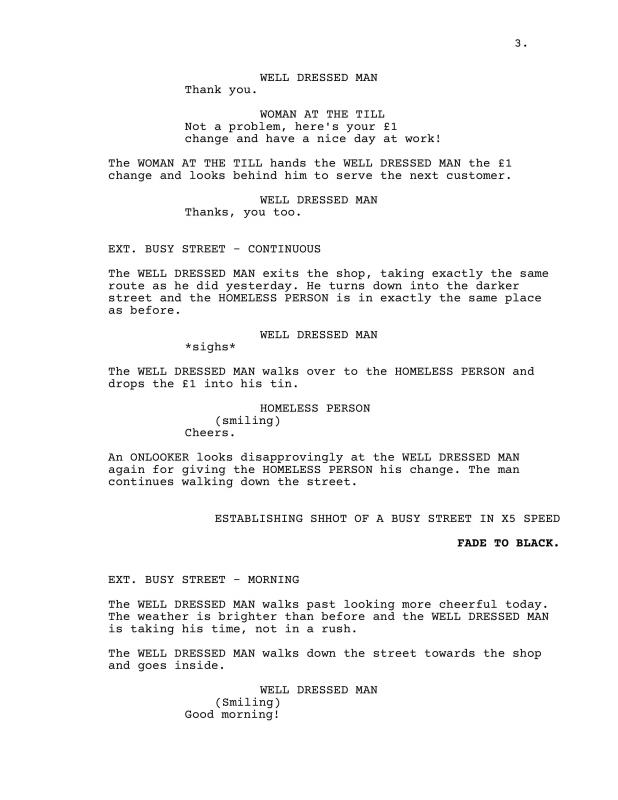 Film Script Example Template Business