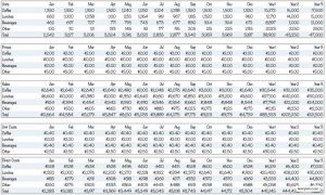 financial projections example magda sales forecast complete