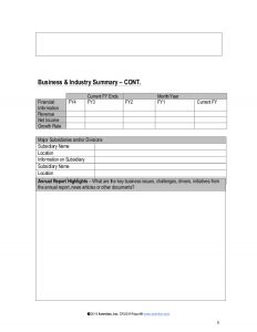 financial report template strategic account plan template