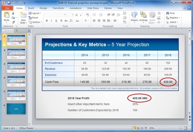 financial statements templates