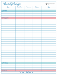 financial statements templates household budget template excel x