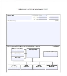 fire escape plan template hics incident action plan template