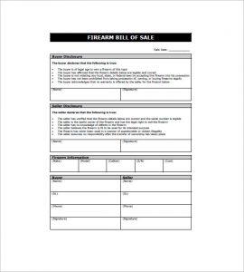 firearm bill of sale florida personal firearm bill of sale