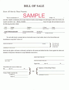 firearm bill of sale template billofsale