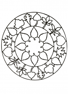 flower coloring pages pdf mandala flower