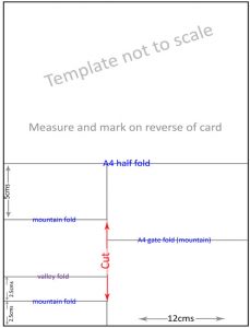 folding card templates easel stepper template reverse lo