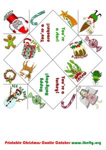 folding card templates helena maratheftis xmas cootie catcher thefty a