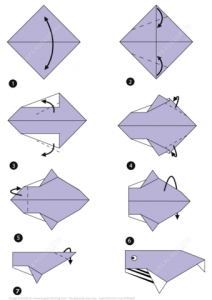 folding cards templates how to make whale paper folding instructions paper craft