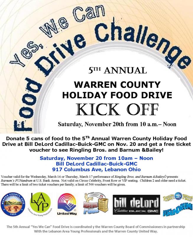 food drive flyer