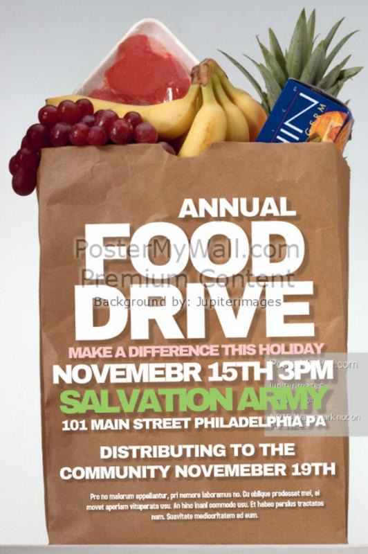 Food Drive Flyer Template Business