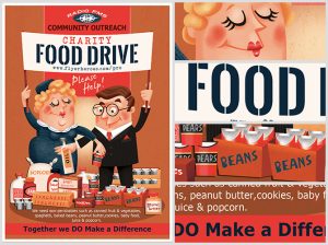 food drive flyer template charity food drive flyer template