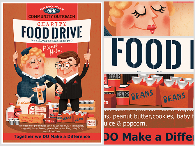 food drive flyer template