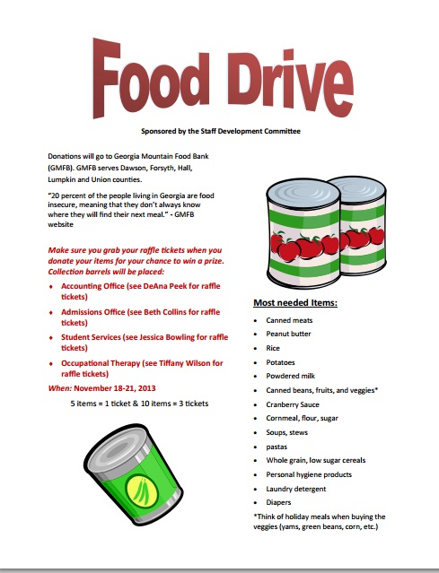 food drive flyer template